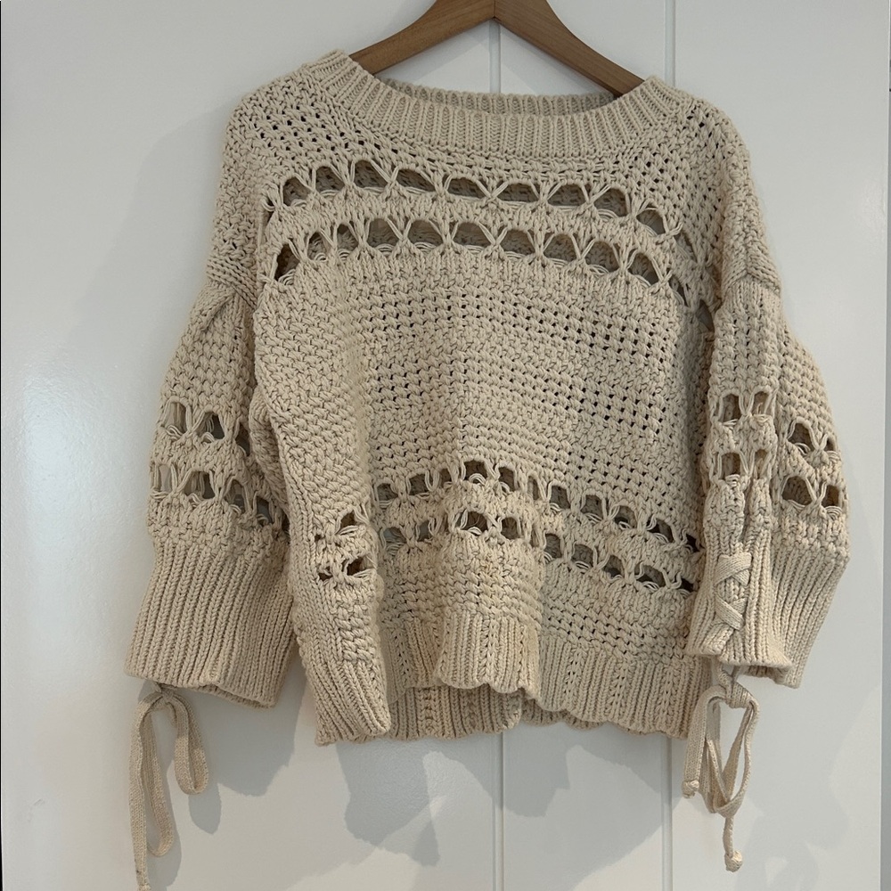 Zara Cream Knit Women's Sweater